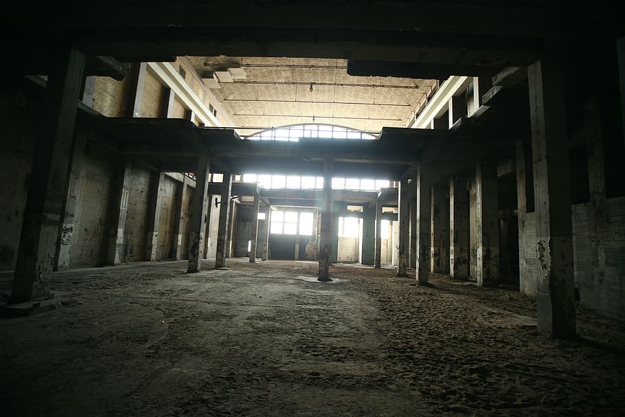 Photograph of Abandoned Concrete Structure, architecture, broken HD wallpaper