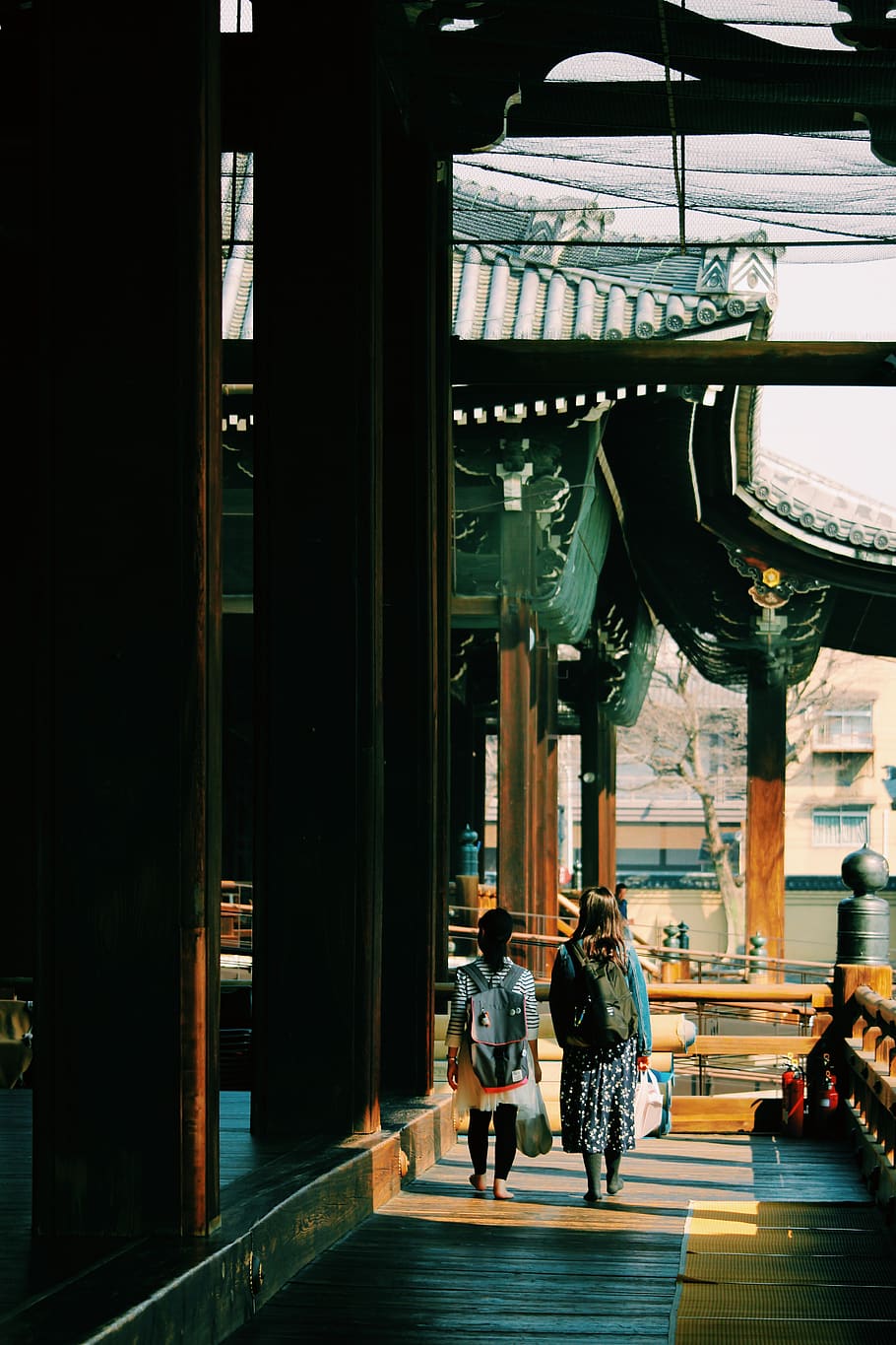 japan, kyoto, real people, architecture, built structure, walking HD wallpaper