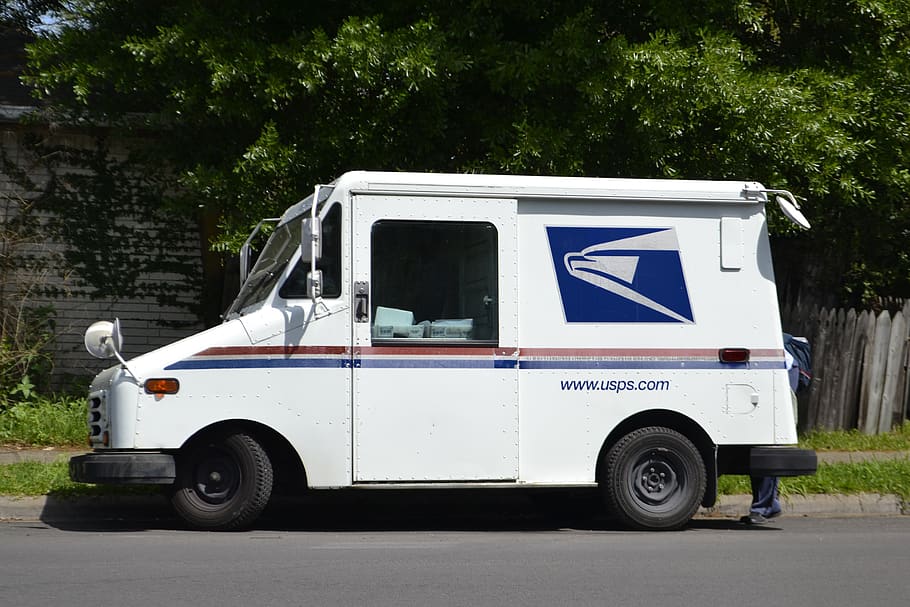 mail truck, mail clerk, mailman, mail-woman, postal service, HD wallpaper