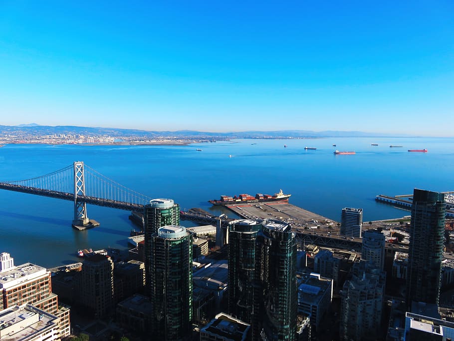 from high places, water, architecture, built structure, sky HD wallpaper