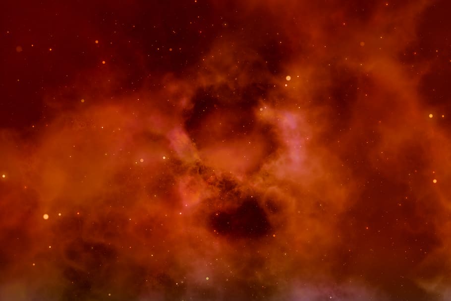 astronomy, space, dust, constellation, star - space, sky, red HD wallpaper