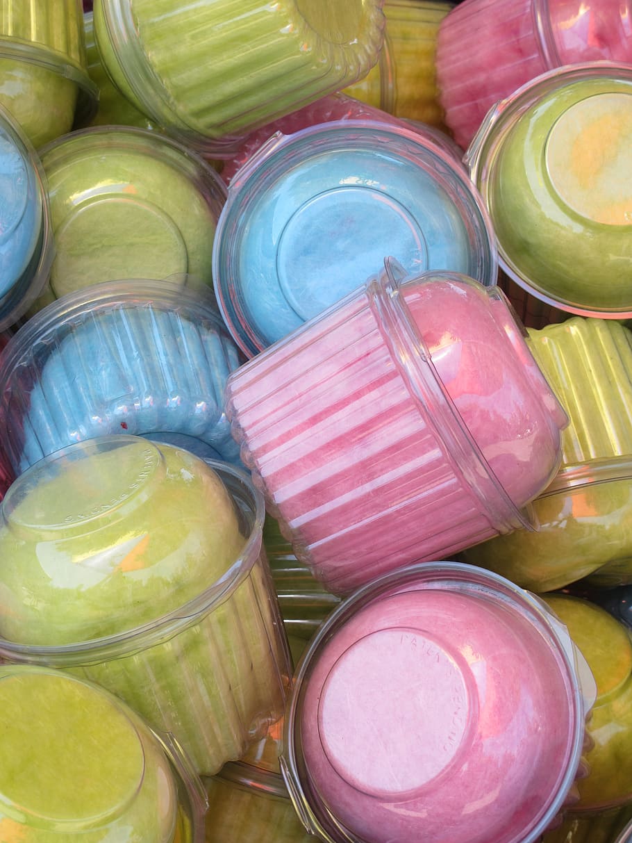 cotton candy, pink, blue, multi colored, choice, variation, HD wallpaper