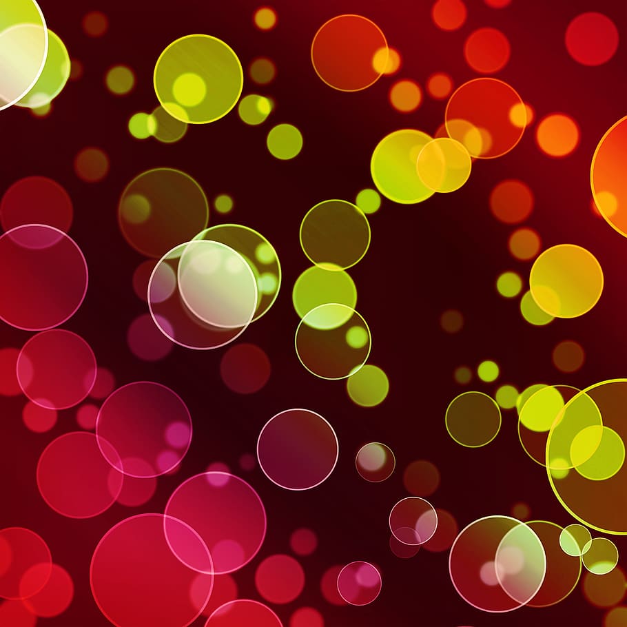 abstract, background, beautiful, bright, bubbles, circles, color HD wallpaper
