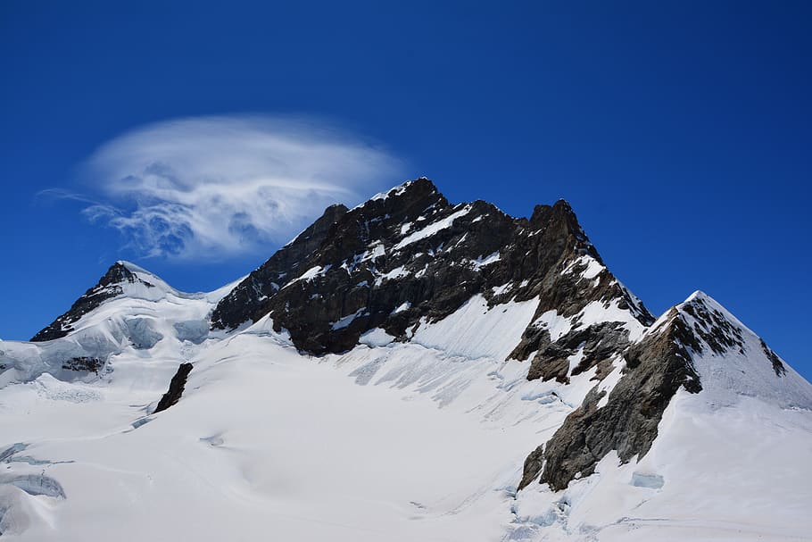 switzerland, lauterbrunnen, jungfraujoch, ice, mountains, snow, HD wallpaper