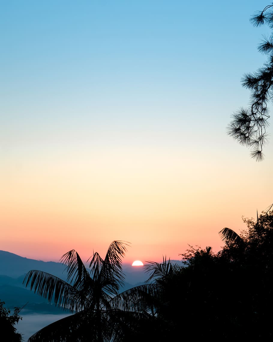 brazil, resende, camping, sunrise, sunset, outdoor, silhouette, HD wallpaper