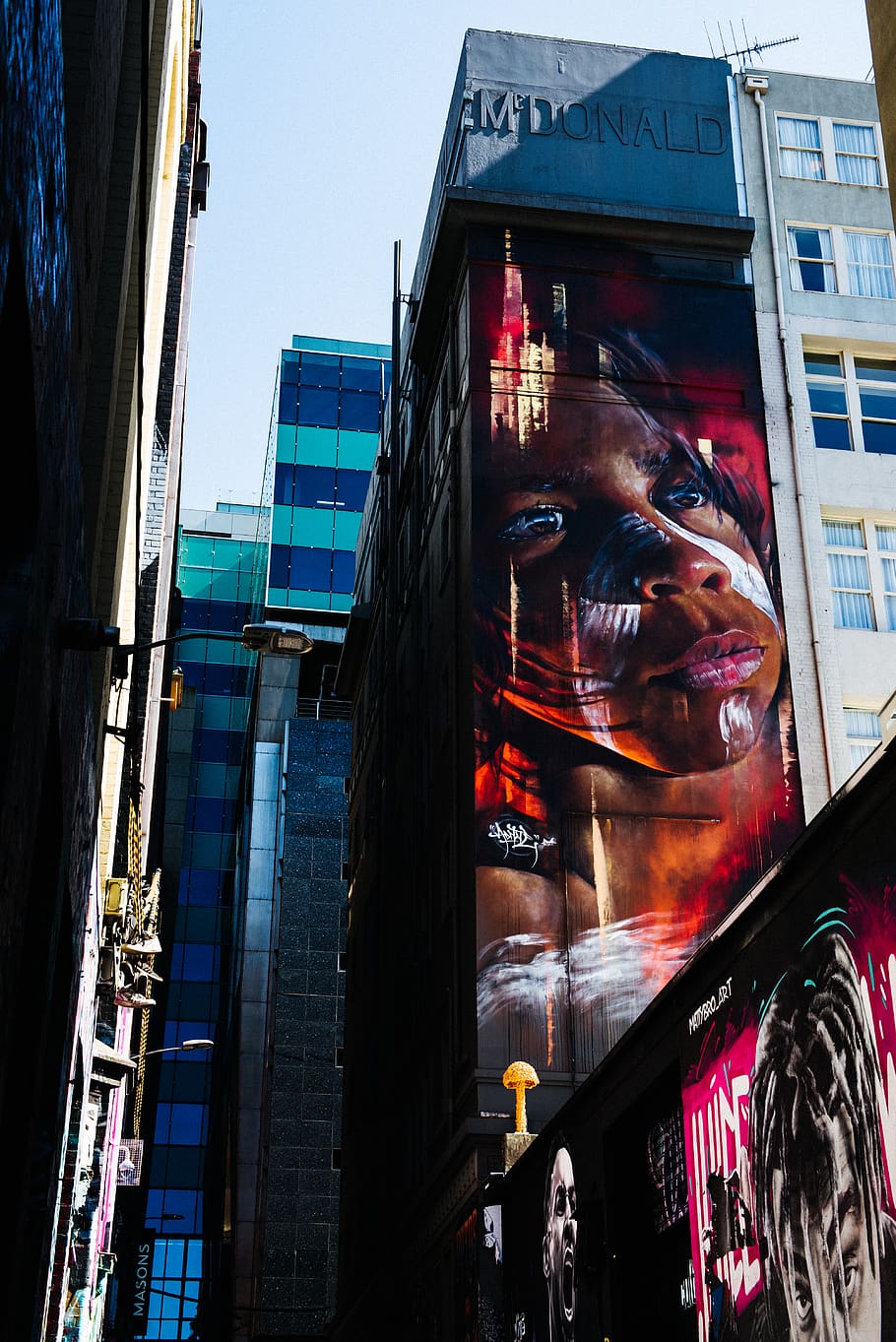 billboard ad on building, built structure, building exterior HD wallpaper