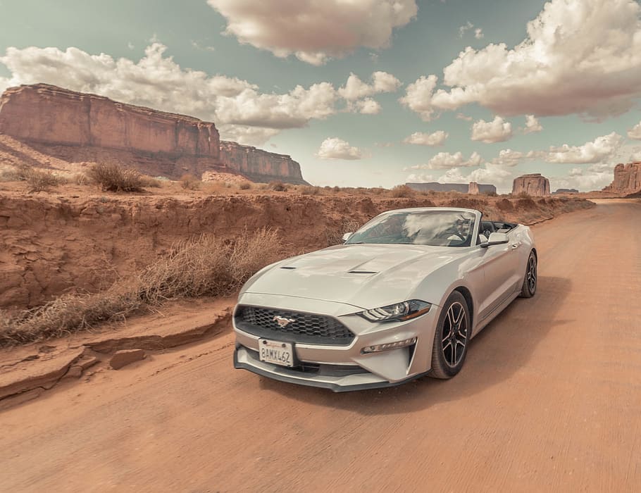 silver Ford Mustang, car, transportation, vehicle, automobile HD wallpaper