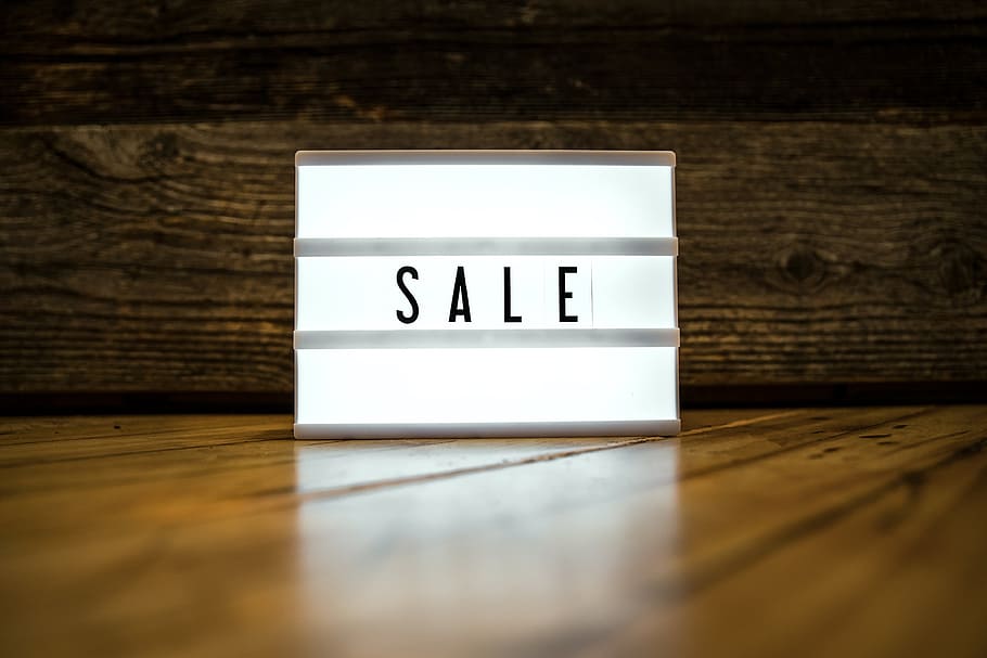 Glowing Sale Sign Photo, Black Friday Cyber Monday, Shopping