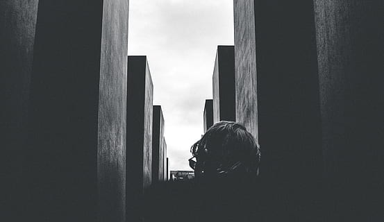 berlin, germany, bnw, architecture, blocks, lines, texture HD wallpaper