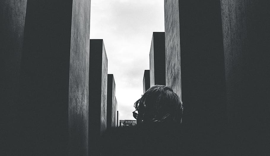 berlin, germany, bnw, architecture, blocks, lines, texture HD wallpaper