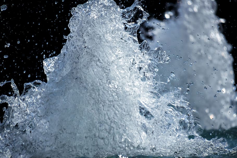 fountain, bubble, inject, refreshment, splash, murmur, pressure HD wallpaper