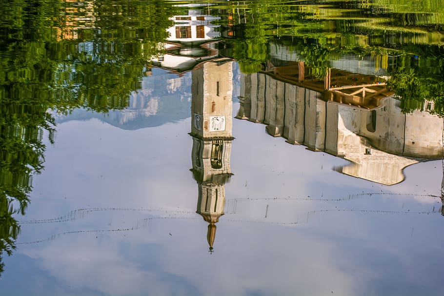St.peter's Basilica Tower, architecture, building, reflection HD wallpaper