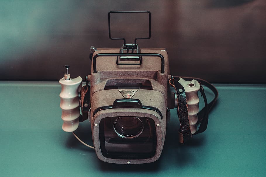 brown land camera, electronics, digital camera, strap, video camera HD wallpaper