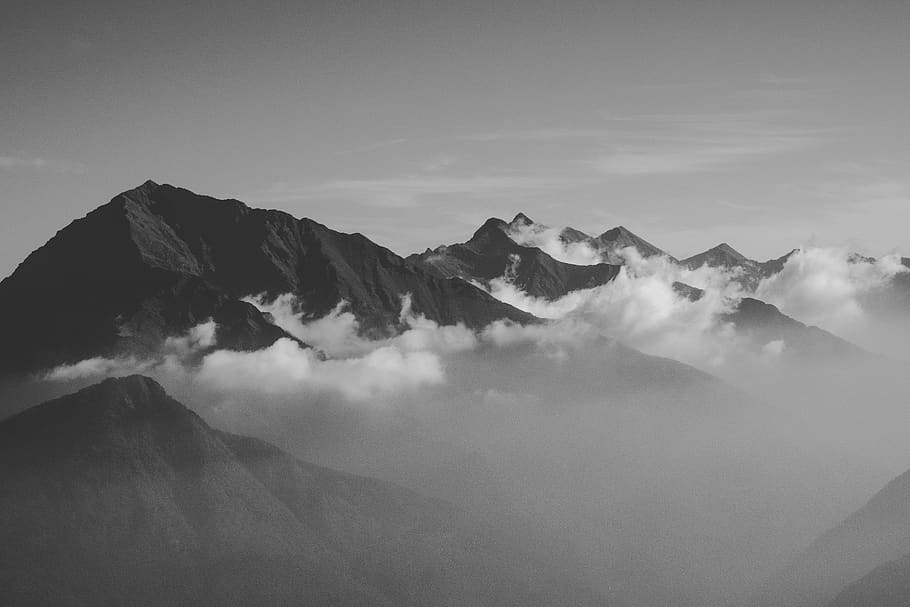 mountain photography, mountain range, nature, outdoors, peak HD wallpaper