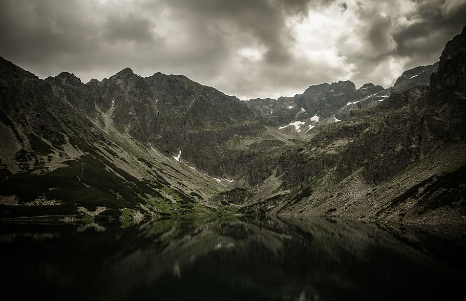 mountain, highland, cloud, sky, summit, ridge, landscape, nature HD wallpaper