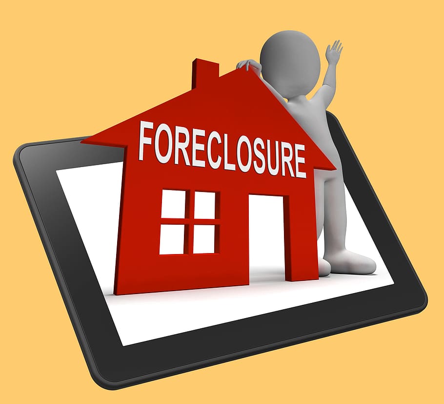 Foreclosure House Tablet Showing Repossession And Sale By Lender, HD wallpaper