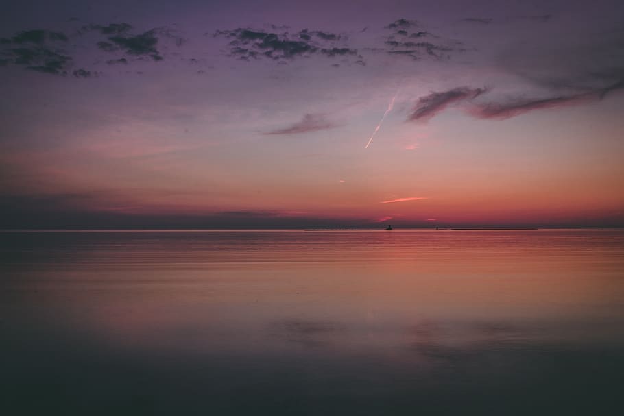 canada, goderich, clouds, sky, lake, water, sunset, cloud - sky HD wallpaper