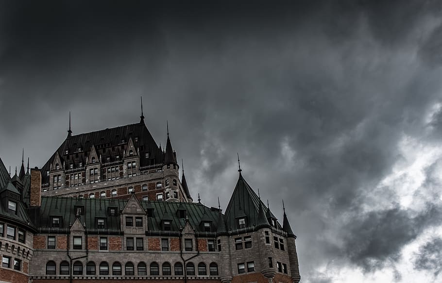 architecture, castle, sky, clouds, building exterior, built structure HD wallpaper