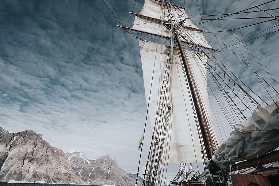 galleon ship, sailboat, nautical vessel, sky, mast, low angle view HD wallpaper