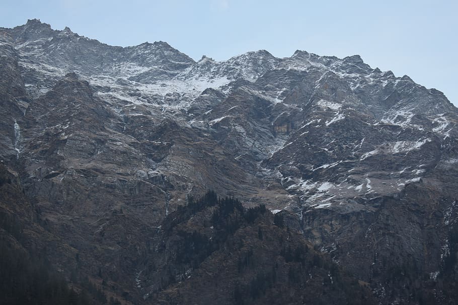 nature, mountains, mountain range, sky, rock, beauty in nature HD wallpaper