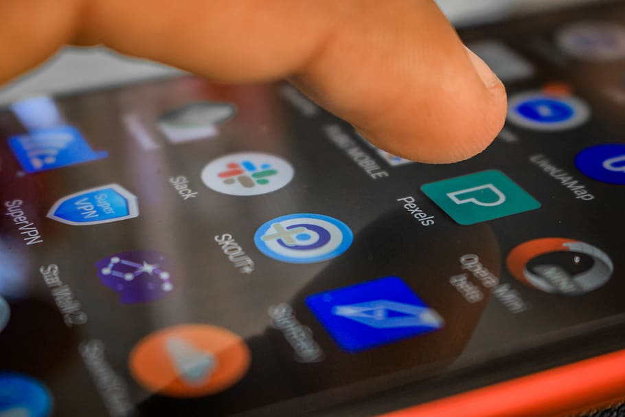 Black Android Smartphone, blur, cellular telephone, close-up HD wallpaper