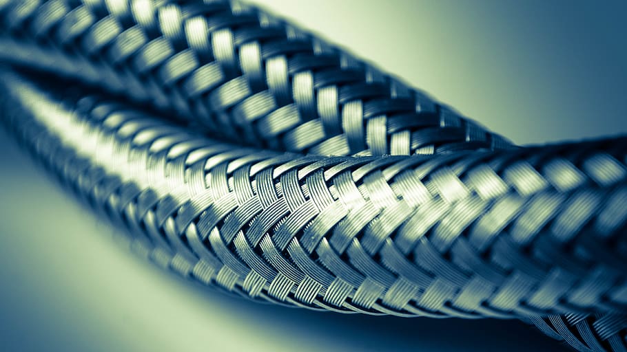 flexible, pipe, macro, metal, dof, close-up, pattern, no people HD wallpaper