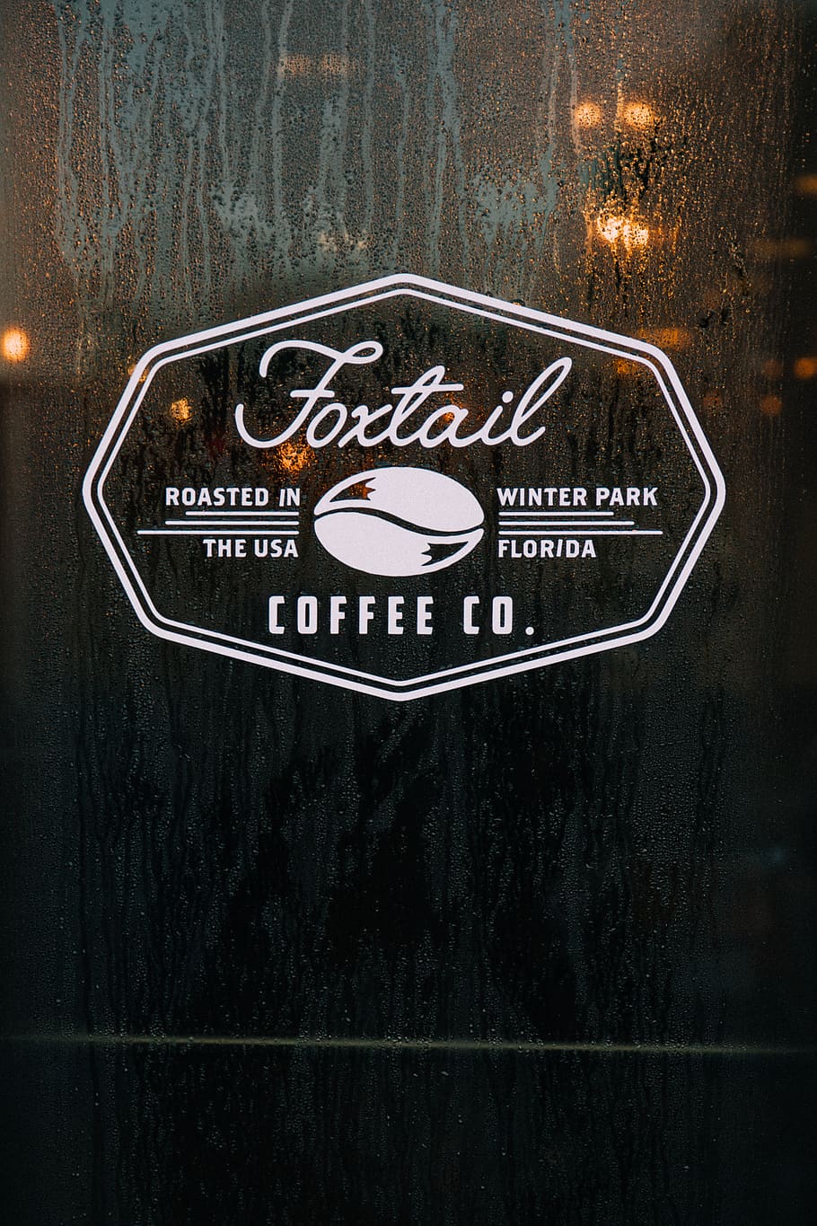 person showing Foxtail logo, trademark, emblem, grey, communication, HD wallpaper