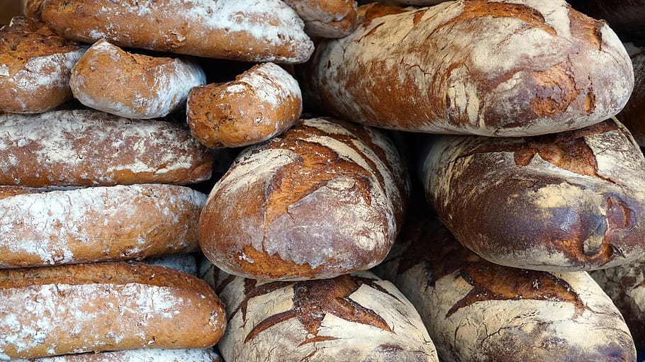 bread, fresh, loaf, baked, bakery, baked goods, food and drink HD wallpaper