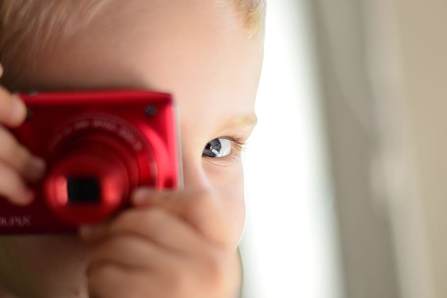 Child Photographer, people, boy, camera, children, eye, face HD wallpaper
