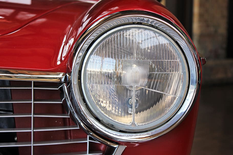 oldtimer, fiat, auto, vehicle, classic, nostalgia, spotlight HD wallpaper