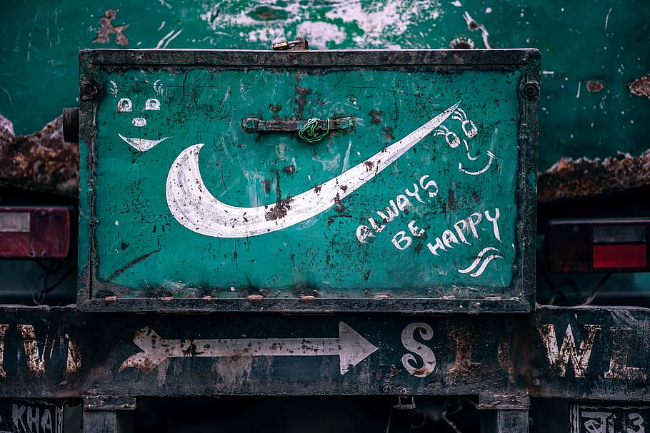Nike Wallpaper, back, colors, decay, dirty, india, iron, metal HD wallpaper