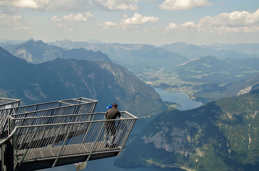 dachstein, austria, alps, view, five fingers, alpine, adrenaline HD wallpaper