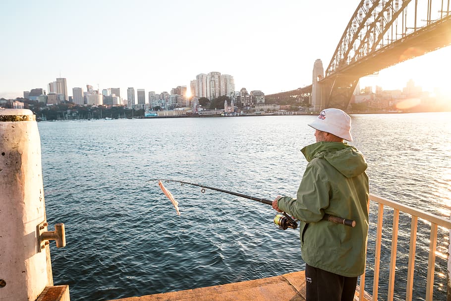 City fisherman