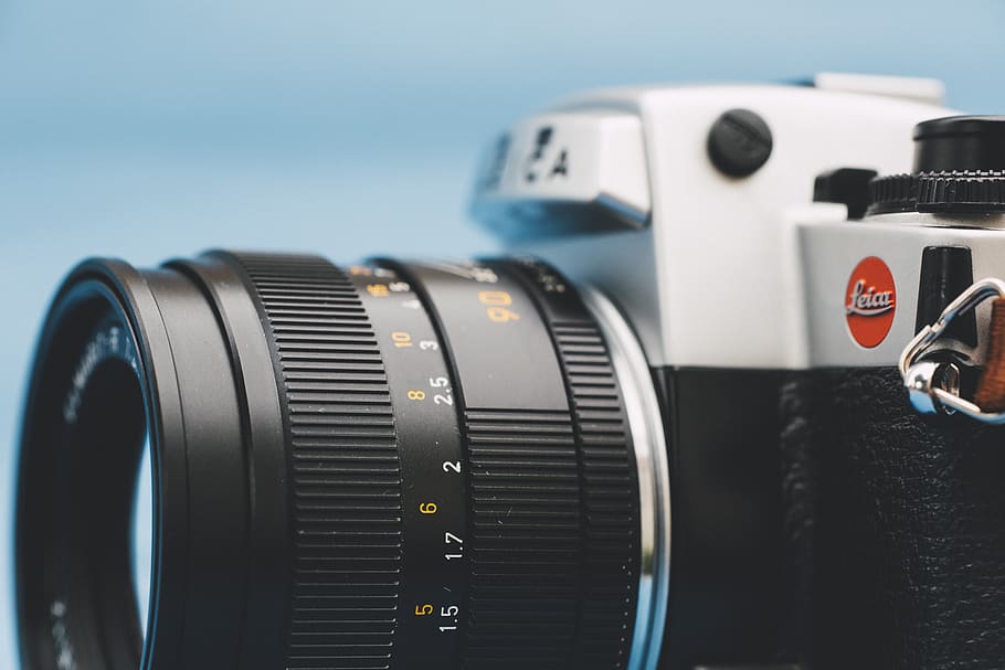 Close-Up Photo Of Camera, camera lens, leica, technology, number HD wallpaper