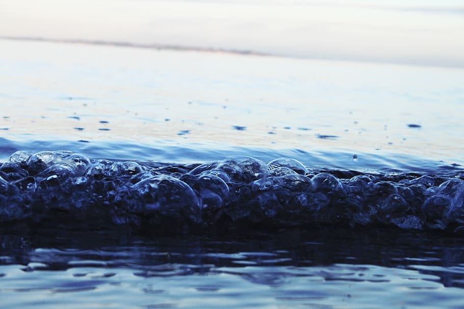 wave, water, sand, sky, sea, waterfront, beauty in nature, no people HD wallpaper