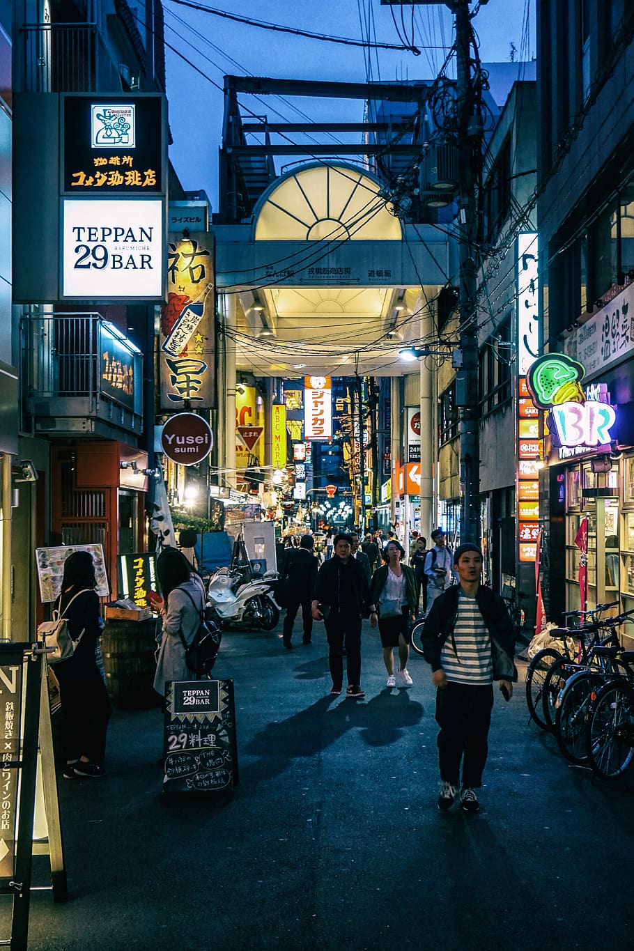 Hd Wallpaper Japan Street Osaka City Architecture Built Structure Building Exterior Wallpaper Flare