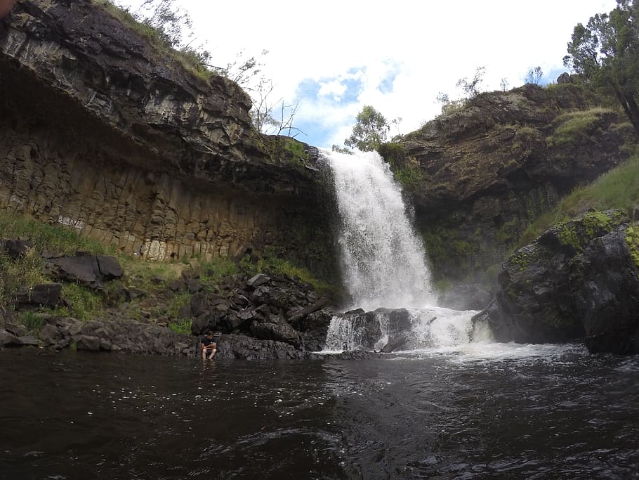 australia, tumbarumba, water, waterfall, scenics - nature, motion HD wallpaper