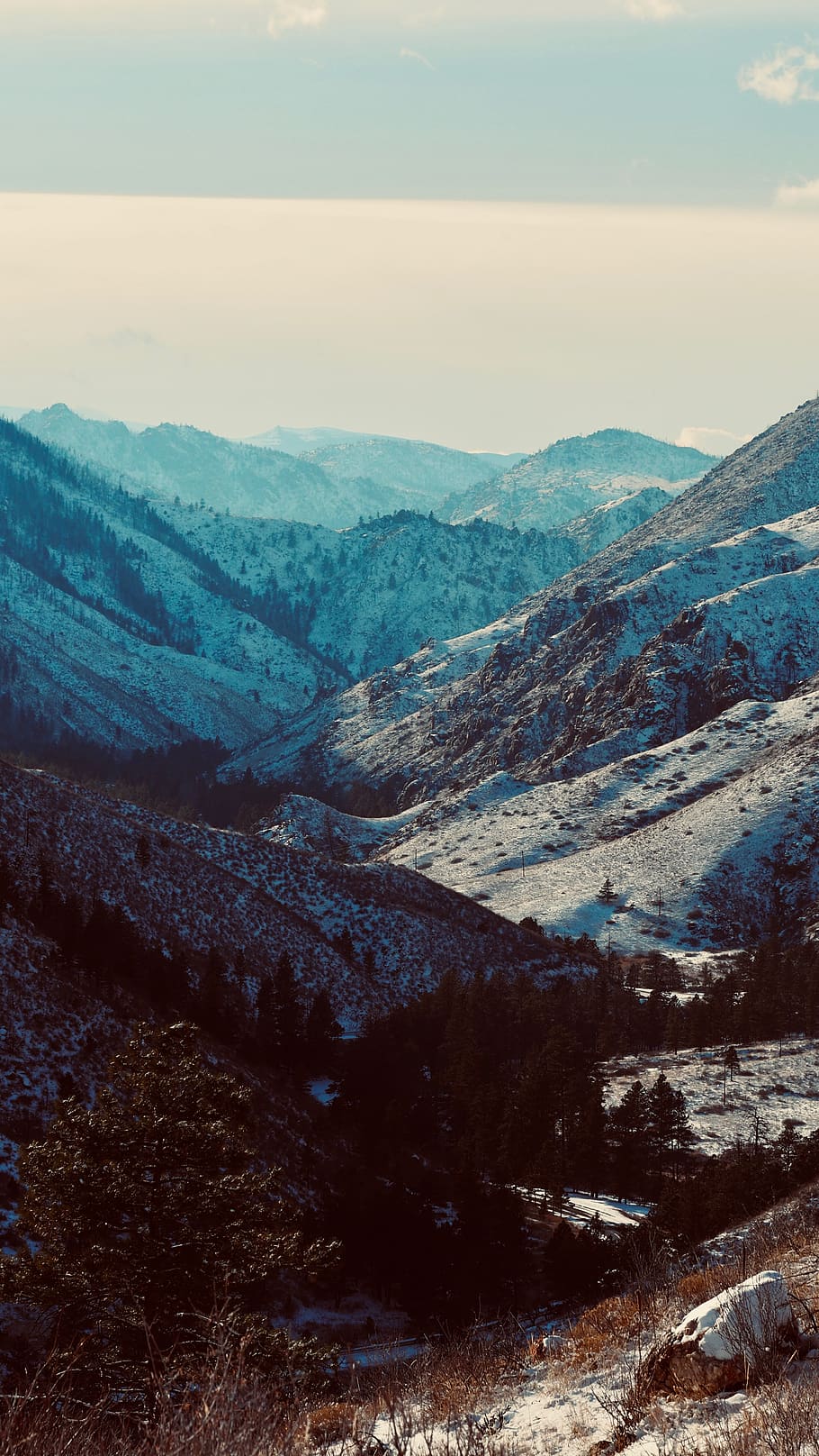 snow capped mountains at daytime, outdoors, nature, mountain range HD wallpaper