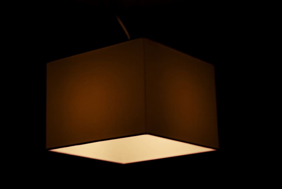 lamp, light, decor, black background, illuminated, open, book HD wallpaper