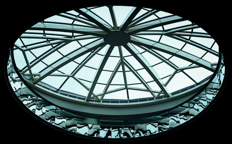 ceiling dome, built structure, architecture, indoors, low angle view HD wallpaper