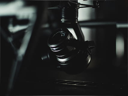 Black Camera, dji, equipment, gimbal, focus on foreground, close-up HD wallpaper