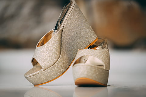 sandals, wedding, heels, bride, shoe, fashion, modern, close-up HD wallpaper