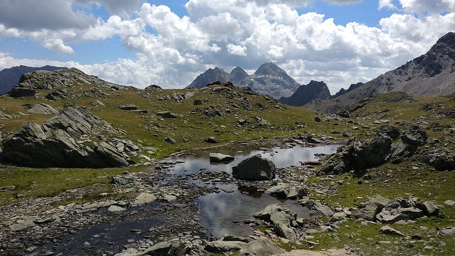 france, modane, cloud - sky, mountain, scenics - nature, beauty in nature HD wallpaper