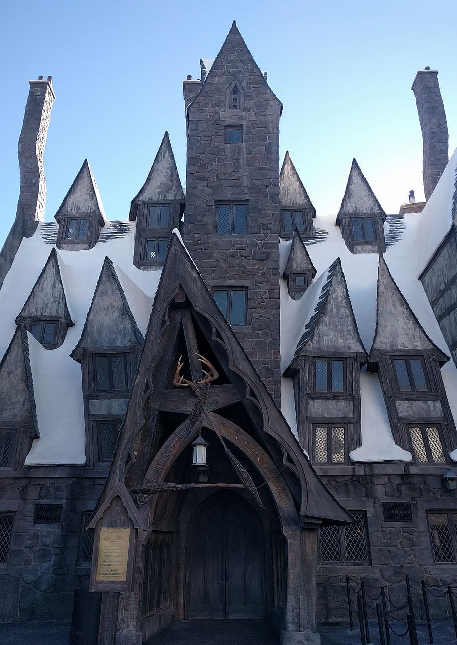 hogwarts, universal studios, castle, california, harry potter, HD wallpaper