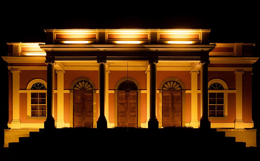architecture, building, pillar, column, parthenon, temple, worship HD wallpaper