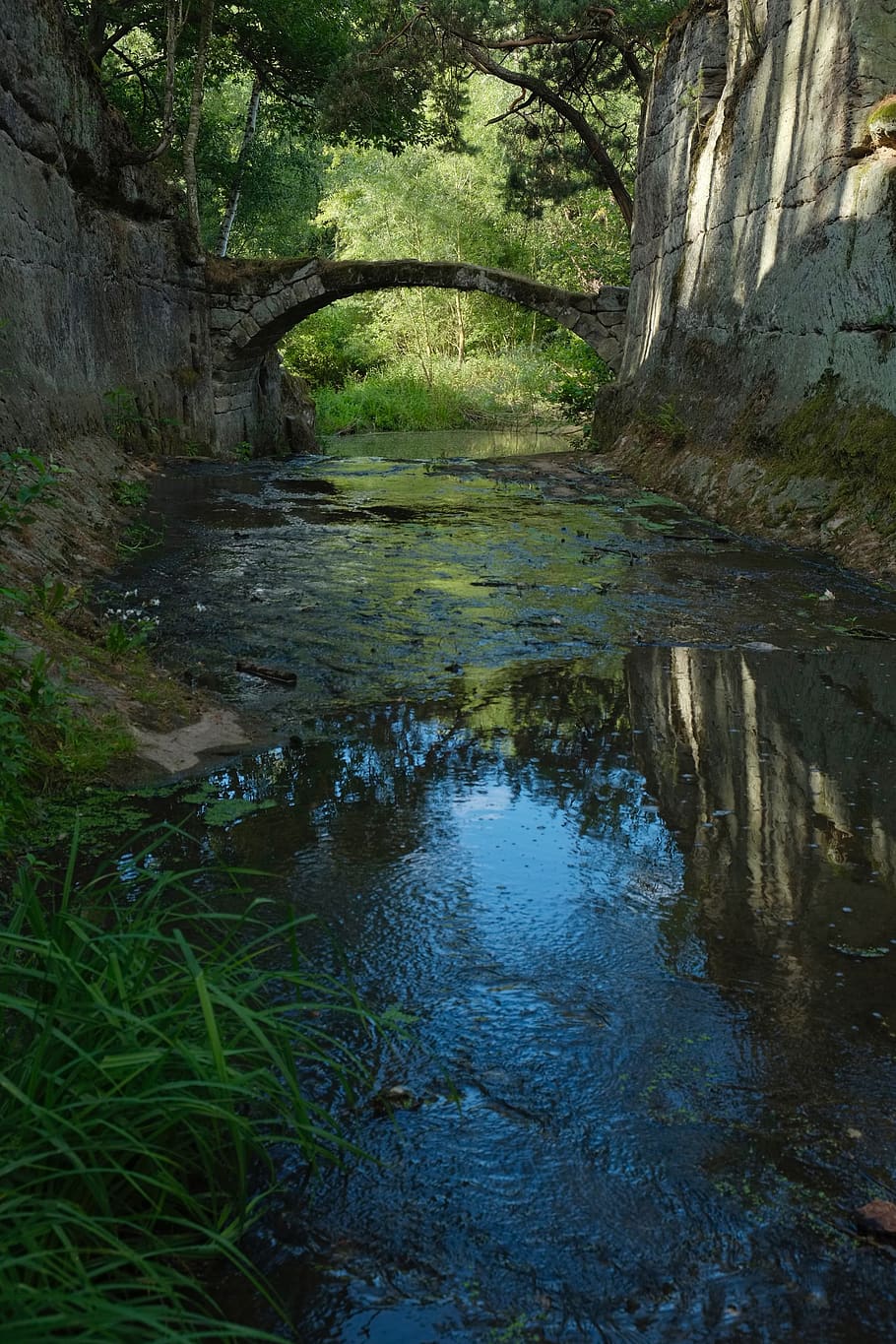 czechia, stvolínky, stream, river, pond, water, stone, landscape HD wallpaper