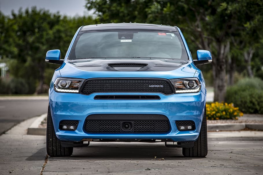 Parked Blue Vehicle, automobile, automotive, car, transportation system HD wallpaper