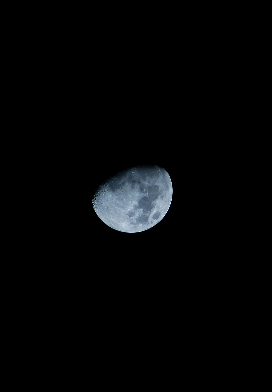 moon on night sky, space, astronomy, planetary moon, scenics - nature HD wallpaper