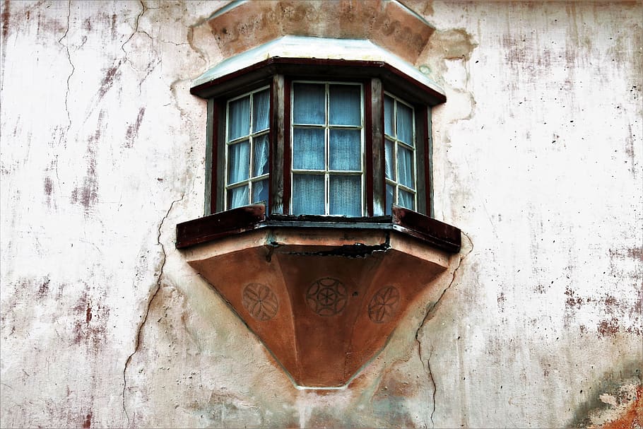 antique, plaster, architecture, old, window, house, no one HD wallpaper
