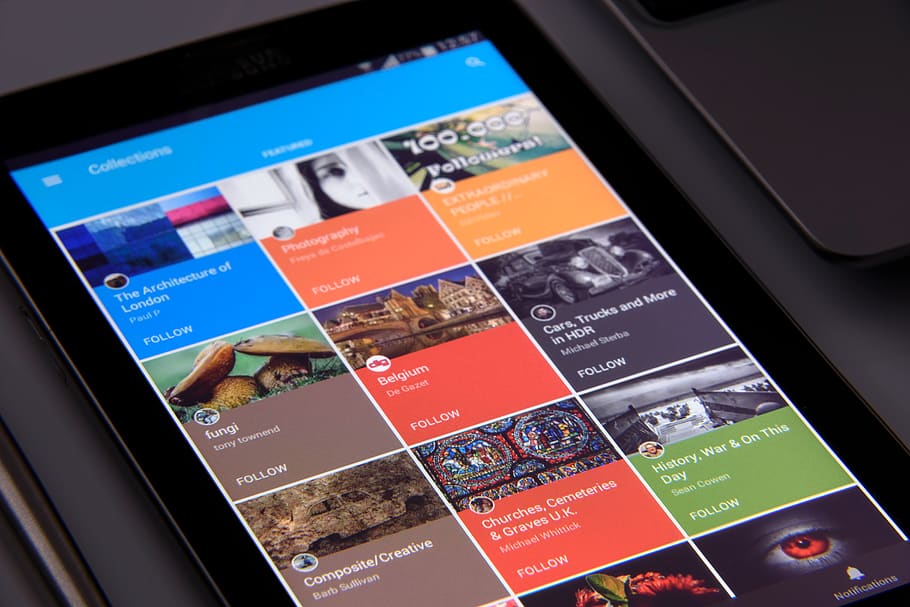 Turned-on Phone Displaying Collections Book, communication, connection HD wallpaper